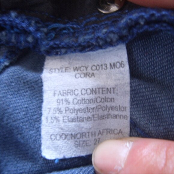 Like New Excellent Condition True Religion Women Super T Jeans sz 27 Made in USA - Picture 3 of 5